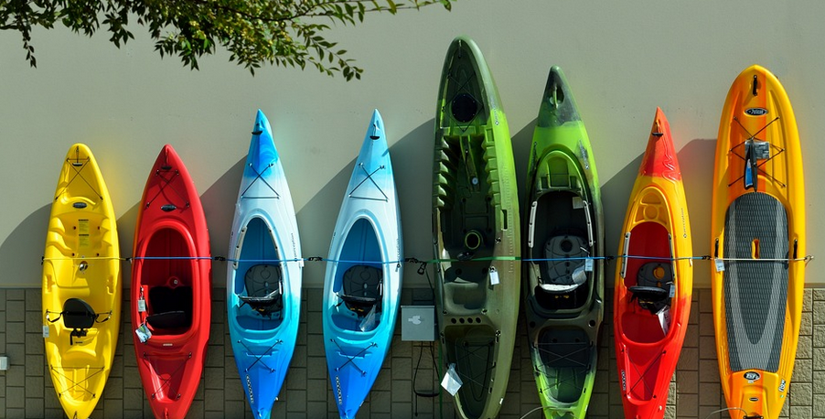 different kayaks